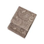 Brown Luxurious Paisley Jacquard Throw Blanket - Soft Wool Blend with Tassels 120x150cm Lightweight Sofa & Nap Blanket