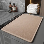 Brown Quick Dry Bathroom Rug - Non-Slip PVC Foam Super Absorbent 50x80cm - Home & Garden > Bathroom Accessories > Bath
