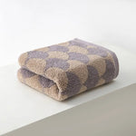 Brown Thickened and Enlarged Cotton Hand Towels - 3 Pack (34x74cm) - Soft and Absorbent Bath Towels for Adults - Home &