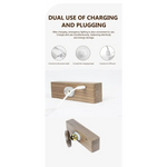 Brown Touch-Control Dimmable Wooden LED Wall Light - Minimalist Design - Home & Garden > Lighting > Wall Lights