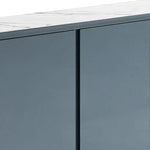 Buffet MDF Glossy Surface Ceramic Top Dark Blue Storage Cabinet - Furniture > Dining > Buffets & Sideboards
