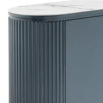Buffet MDF Glossy Surface Ceramic Top Dark Blue Storage Cabinet - Furniture > Dining > Buffets & Sideboards