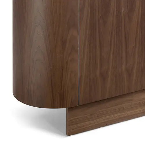 Buffet MDF Melamine Interior Storage In Dark Walnut colour - Furniture > Dining > Buffets & Sideboards
