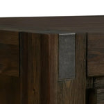 Buffet Sideboard in Chocolate Colour Constructed with Solid Acacia Wooden Frame Storage with Drawers - Furniture >
