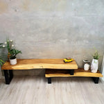 Bungalow Raintree Wood Adjustable Length TV Entertainment Unit [1.6m to 2.5m] - Home & Garden > Decor