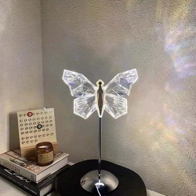 Butterfly LED Night Light - Creative Crystal Design for Ambient Lighting - Home & Garden > Lighting > Table Lamps
