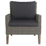 Byron 3pc Rattan Outdoor Sofa Set 2 Seater Wicker Lounge 2 Arm Chair - Furniture > Outdoor