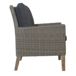 Byron 3pc Rattan Outdoor Sofa Set 2 Seater Wicker Lounge 2 Arm Chair - Furniture > Outdoor