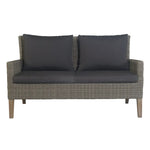 Byron 4pc Rattan Outdoor Sofa Set 2 Seater Wicker Lounge White Coffee Table - Furniture > Outdoor