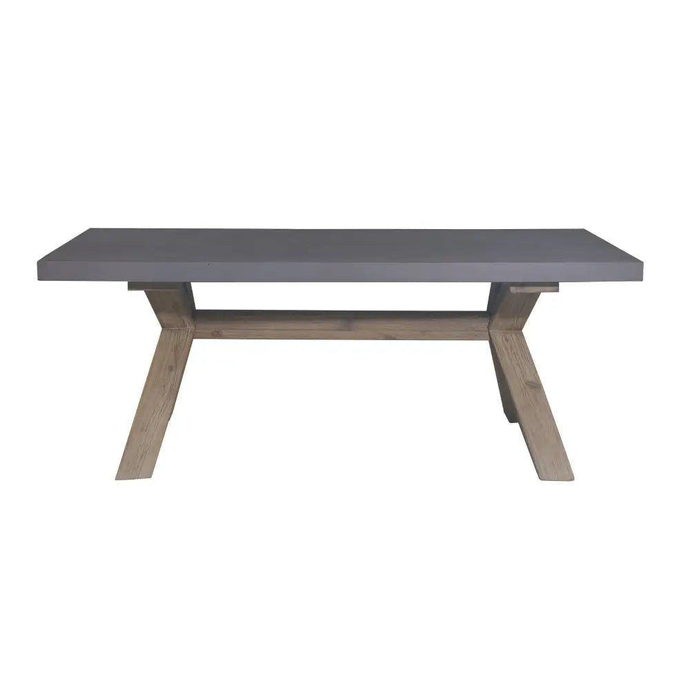 Byron Outdoor PolyCement Top Coffee Table Grey - Furniture > Outdoor