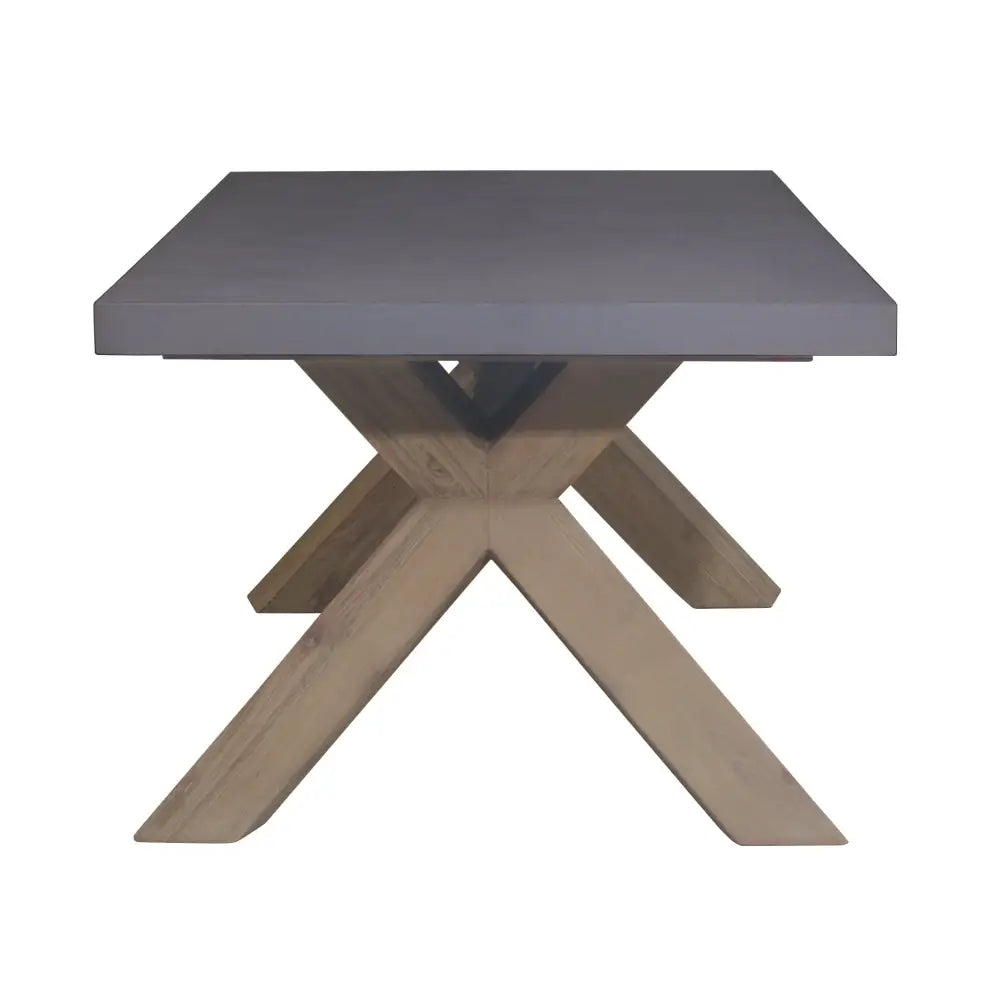 Byron Outdoor PolyCement Top Coffee Table Grey - Furniture > Outdoor
