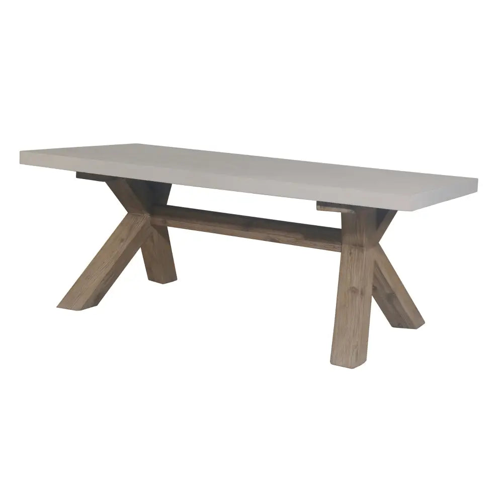 Byron Outdoor PolyCement Top Coffee Table White - Furniture > Outdoor