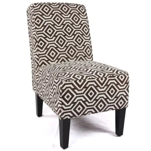 Cafe Lounge Couch Ramie Cotton Fabric Accent Dining Relax Chair Pub Seating Brown New - Furniture > Dining > Kitchen &