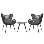 Cairns 3pc Outdoor Sofa Set Lounge 2 Chair - Furniture > Outdoor