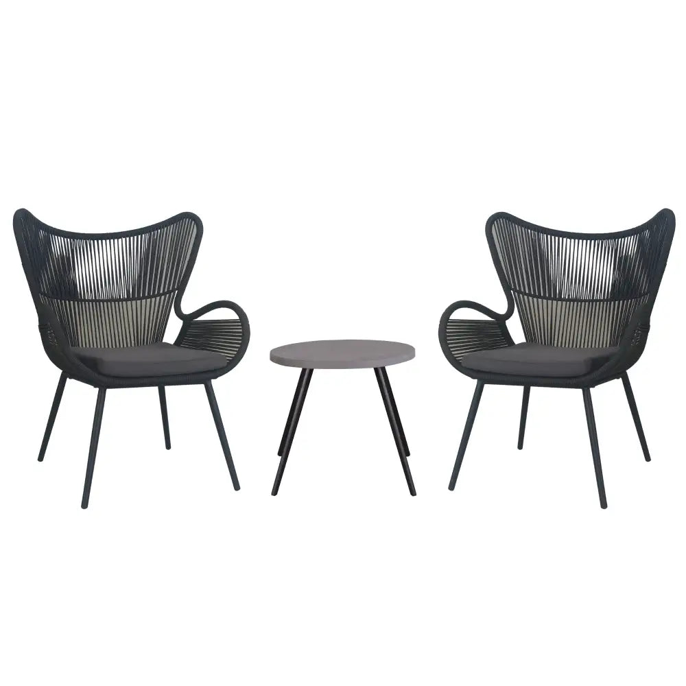 Cairns 3pc Outdoor Sofa Set Lounge 2 Chair - Furniture > Outdoor