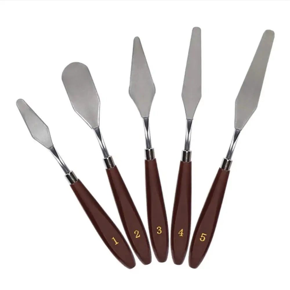 Cake Cream Spatula 5 Pcs/Set Stainless Steel Frosting Spatula Baking Pastry Tools - Home & Garden > Kitchenware