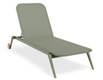 Calista sun lounge in Eucalyptus Green with no headrest