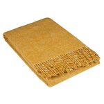 Cambridge Throw - 100% NZ Wool - Mustard - Home & Garden > Decor
