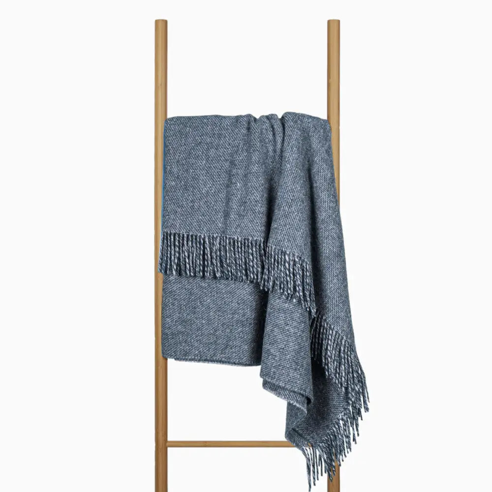 Cambridge Throw - 100% NZ Wool - Navy - Home & Garden > Decor