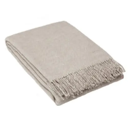 Cambridge Throw - 100% NZ Wool - Silver - Home & Garden > Decor