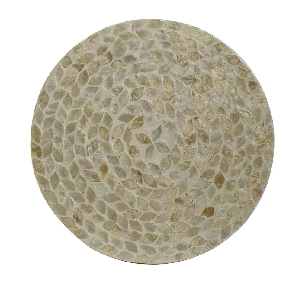 CANCUN SHELL STOOL/TABLE - Furniture > Living Room > Side Tables