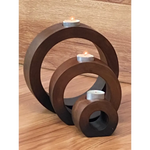 Candle holder set of 3 concentric wooden designed stye - Furniture > Living Room