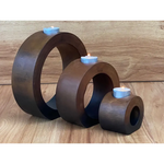 Candle holder set of 3 concentric wooden designed stye - Furniture > Living Room