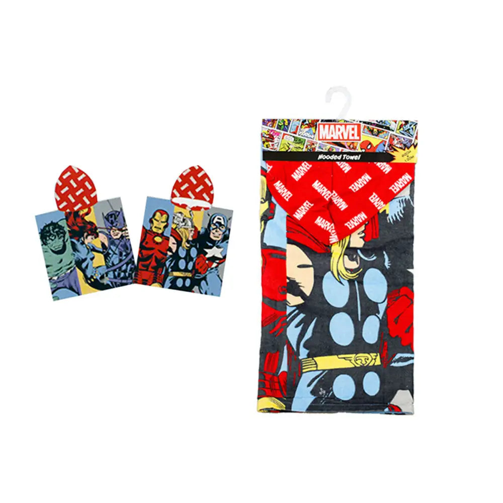 Caprice Marvel Revengers Cotton Hooded Licensed Towel 60 x 120 cm - Home & Garden > Bathroom Accessories