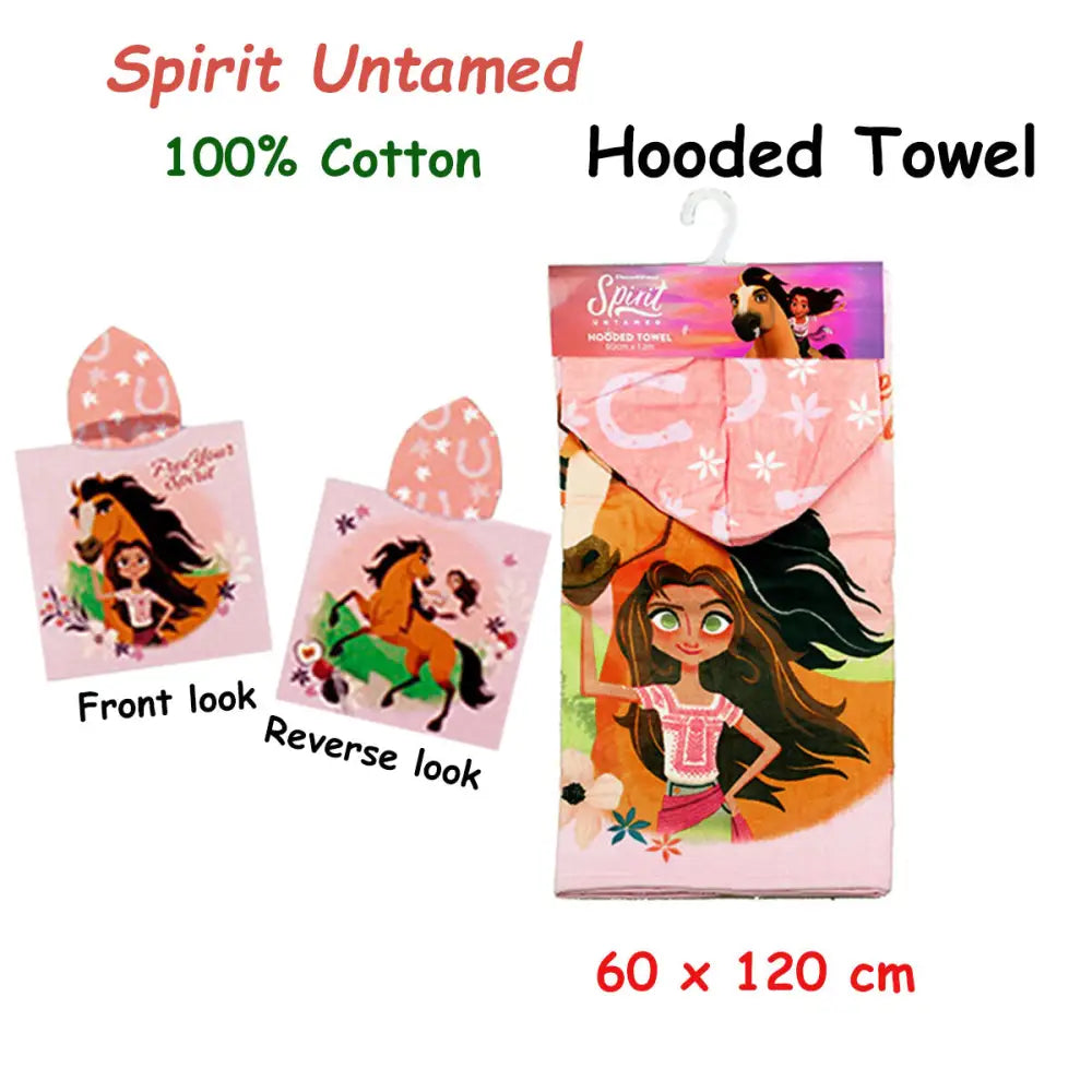 Caprice Spirit Untamed Cotton Hooded Licensed Towel 60 x 120 cm - Home & Garden > Bathroom Accessories