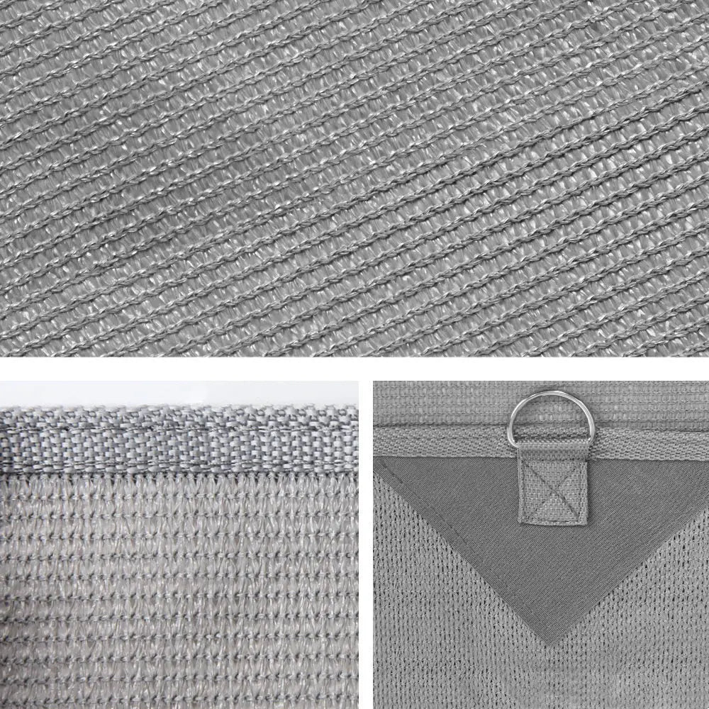 Caravan Privacy Screen Roll Out Awning 1.95 x 2.2M Sun Shade End Wall Side Grey - Home & Garden > Shading