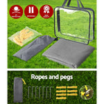 Caravan Privacy Screen Roll Out Awning 1.95 x 2.2M Sun Shade End Wall Side Grey - Home & Garden > Shading