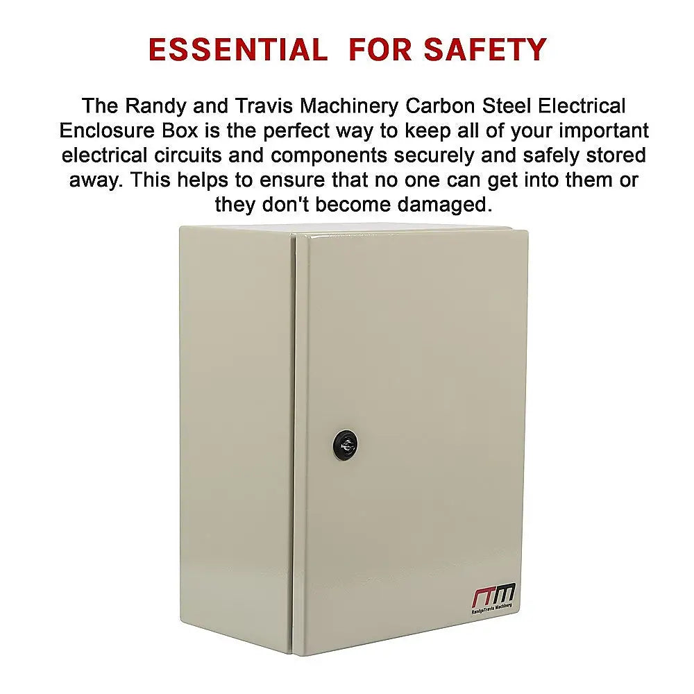 Carbon Steel Electrical Enclosure Box IP65 Wall Mount 400 x 300 x 200 mm - Furniture > Office