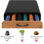 CARLA HOME Coffee Pods Holder Storage Drawer Compatible with 60 Nespresso Pods for Kitchen Storage & Organisation