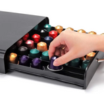 CARLA HOME Coffee Pods Holder Storage Drawer Compatible with 60 Nespresso Pods for Kitchen Storage & Organisation