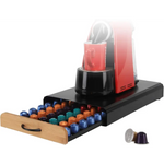 CARLA HOME Coffee Pods Holder Storage Drawer Compatible with 60 Nespresso Pods for Kitchen Storage & Organisation