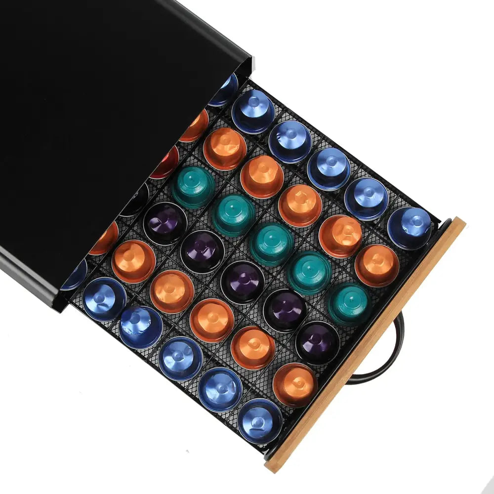 CARLA HOME Coffee Pods Holder Storage Drawer Compatible with 60 Nespresso Pods for Kitchen Storage & Organisation