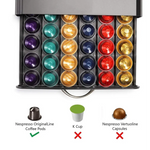 CARLA HOME Coffee Pods Holder Storage Drawer Compatible with 60 Nespresso Pods for Kitchen Storage & Organisation