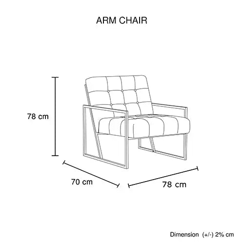 Carman Arm Chair Blue Velvet - Furniture > Bar Stools & Chairs > Arm Chairs & Recliners