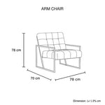 Carman Arm Chair Blue Velvet - Furniture > Bar Stools & Chairs > Arm Chairs & Recliners