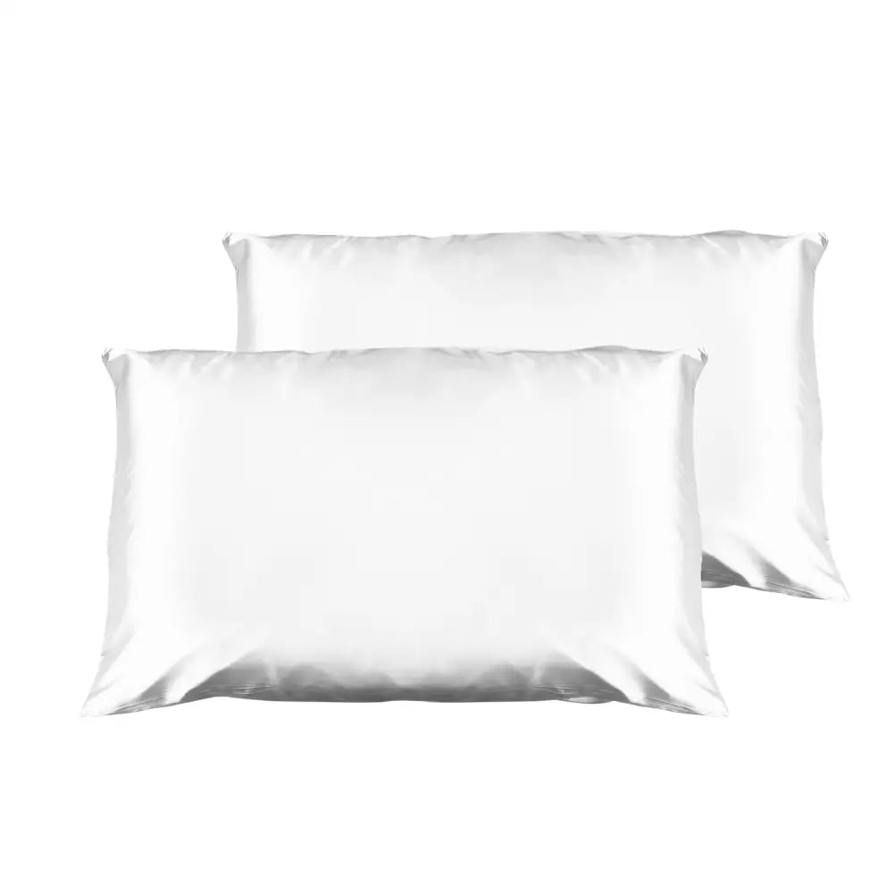 Casa Decor Luxury Satin Pillowcase Twin Pack Size With Gift Box Luxury - White - Home & Garden > Bedding