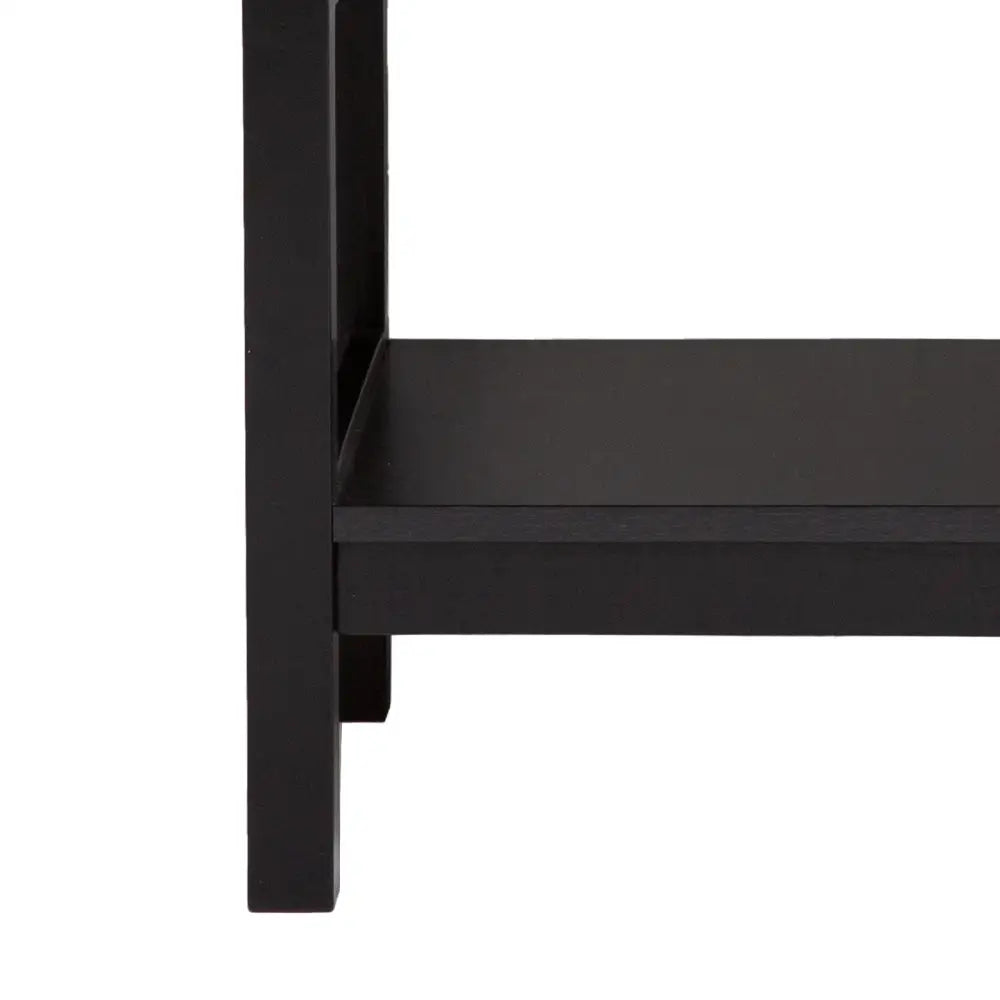 Casa Decor Tulum Rattan Bedside Table Drawers Table Nightstand Cabinet Black - Furniture > Bedroom > Bedside Tables