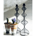 casa-verde-wire-candlestick-dakar-antique-rust-30cm - Home & Garden > Decor > Candle Accessories