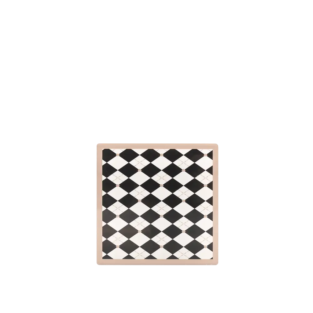 Cassette Checkboard Coaster black - Home & Garden > Decor