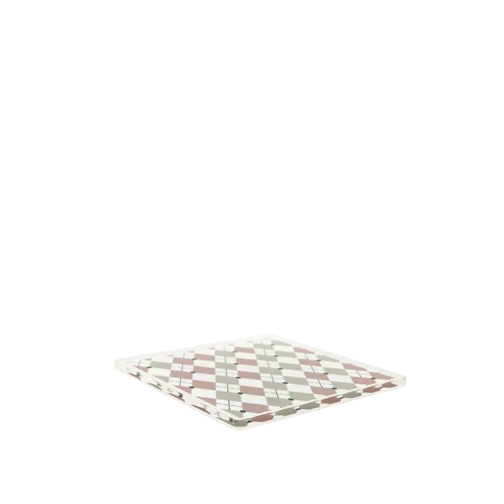 Cassette Checkboard Coaster white - Home & Garden > Decor