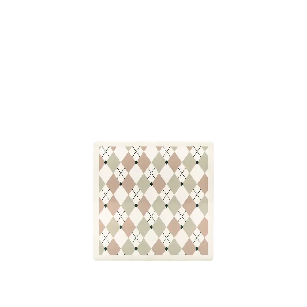 Cassette Checkboard Coaster white - Home & Garden > Decor