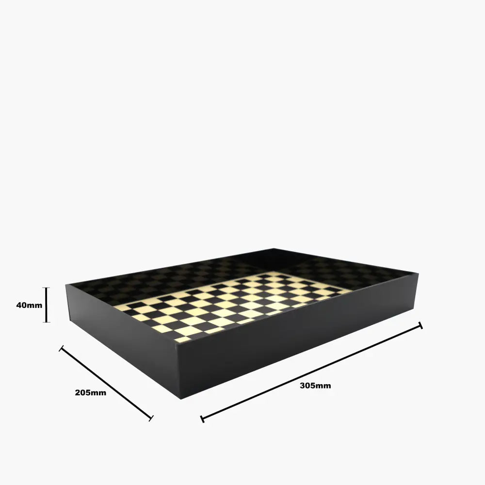 Cassette Checkboard Large Tray - Home & Garden > Decor