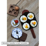 Cast-Iron Traditional Egg Pan Pre-seasoned Non-Stick 23cm - Home & Garden > Kitchenware