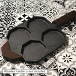 Cast-Iron Traditional Egg Pan Pre-seasoned Non-Stick 23cm - Home & Garden > Kitchenware