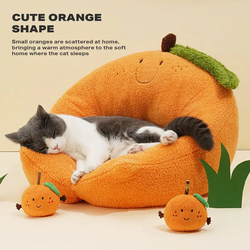 Cat Bed Cat Calming Beds Cat Sleeping Bed Detachable Washable Fluffy Cat Beds - Pet Care > Cat Supplies > Cat Furniture