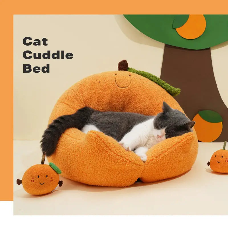 Cat Bed Cat Calming Beds Cat Sleeping Bed Detachable Washable Fluffy Cat Beds - Pet Care > Cat Supplies > Cat Furniture